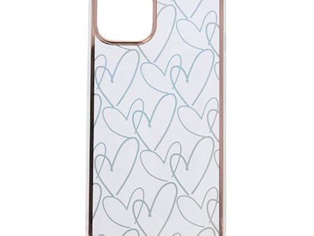 Xiaomi 12T   12T Pro Hybrid Plastik Cover m. Holografisk Print - Hjerter Motiv - Gennemsigtig Online now