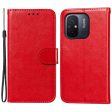 Xiaomi Redmi 12C Læder Cover m. Pung og Strop - Rød Online now