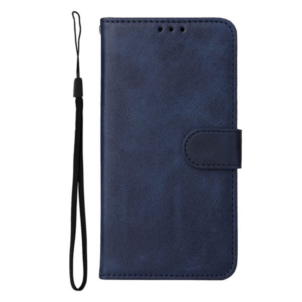 Xiaomi Poco F4 Læder Cover m. Pung & Strop - Blå Sale