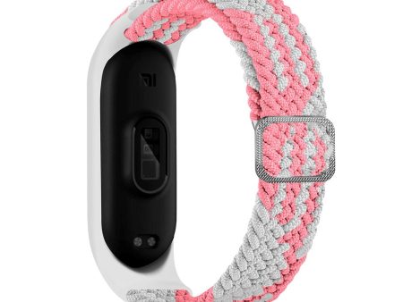 Xiaomi Mi Smart Band 5   6 Hurtel Urrem i Stof - Hvid   Lyserød Online Hot Sale