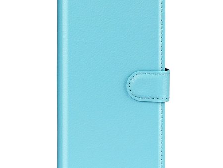 Xiaomi Poco F4 Litchi Læder Cover m. Pung - Lyseblå Online Hot Sale