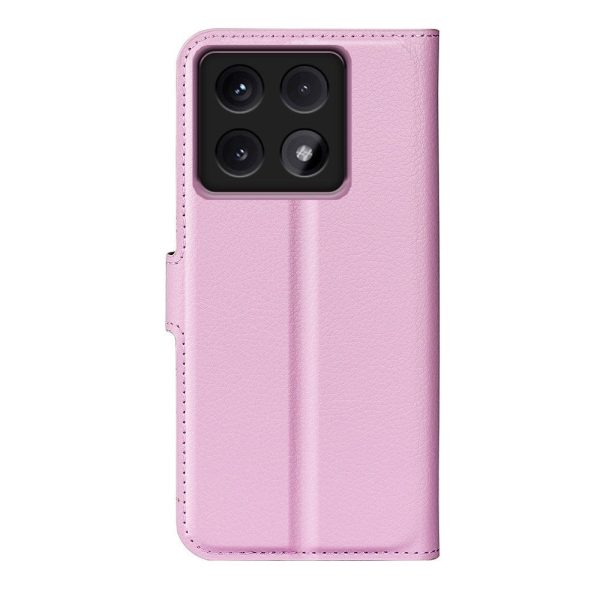 EIDERWOOD Xiaomi 14T Litchi Læder Cover m. Pung - Lyserød Online now