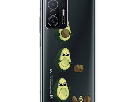 Xiaomi 11T   11T Pro Fleksibelt Plastik Cover m. Print - Avocado Fashion