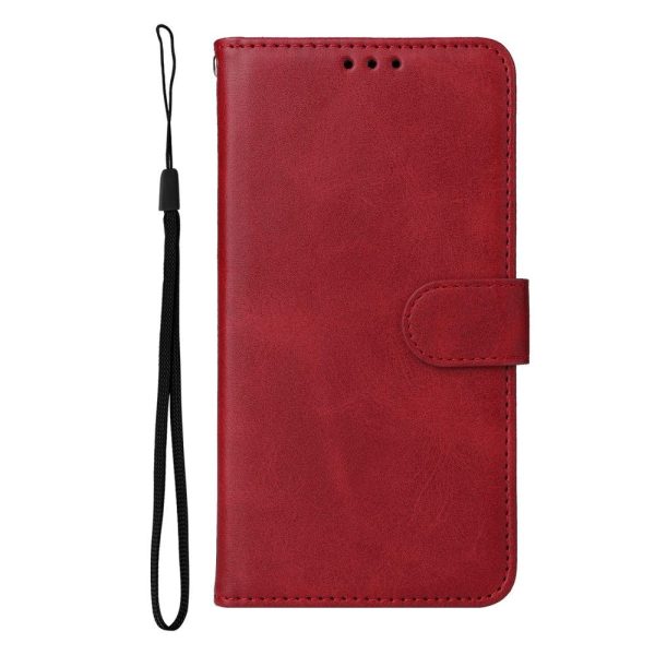 Xiaomi Poco F4 Læder Cover m. Pung & Strop - Rød For Discount