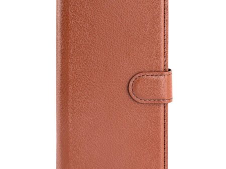 Xiaomi Poco F4 Litchi Læder Cover m. Pung - Brun For Cheap