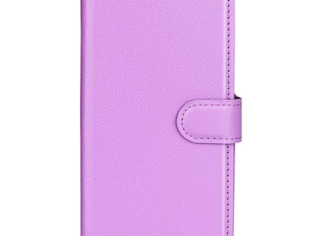 Xiaomi Poco F4 Litchi Læder Cover m. Pung - Lilla Online