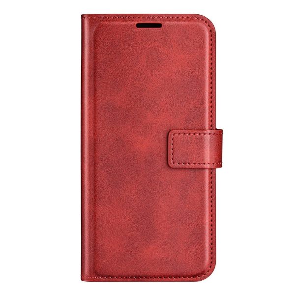 Xiaomi Redmi Note 11 Pro+ (Plus) Læder Cover m. Kortholder & Magnetisk Luk - Rød For Discount