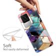 Xiaomi Poco F4 Fleksibelt Plastik Cover - Farverig Marmor Fashion