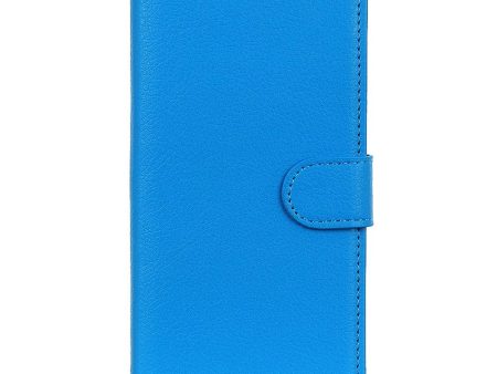 Sony Xperia 5 V Litchi Læder Cover m. Pung - Blå Discount