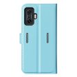 Xiaomi Poco F4 GT Litchi Læder Cover m. Pung - Lyseblå Online Sale