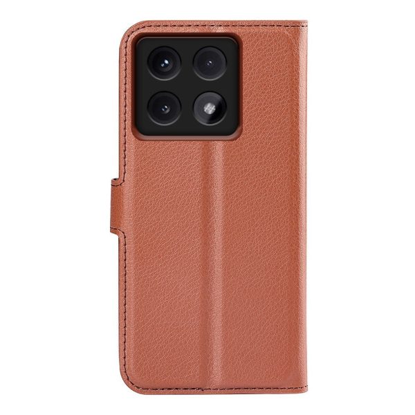 EIDERWOOD Xiaomi 14T Litchi Læder Cover m. Pung - Brun Fashion