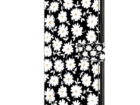 Xiaomi 13T   13T Pro Læder Cover m. Pung & Print - Hvide Blomster Sale