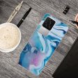 Xiaomi Poco F4 Fleksibelt Plastik Cover - Blå og Lilla Marmor on Sale