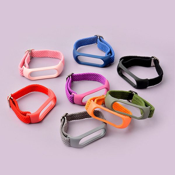 Xiaomi Mi Smart Band 5   6 Hurtel Urrem i Stof - Hvid   Lyserød Online Hot Sale