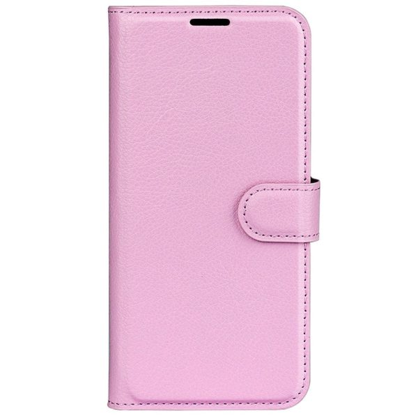 Xiaomi Poco F4 Litchi Læder Cover m. Pung - Lyserød Online Hot Sale