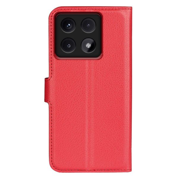 EIDERWOOD Xiaomi 14T Pro Litchi Læder Cover m. Pung - Rød Online Sale