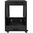 Gator Frameworks GFW-ELITESTUDIORK12-BLK Elite Furniture Series 12U Angled Studio Rack with Locking Casters (Black) Sale