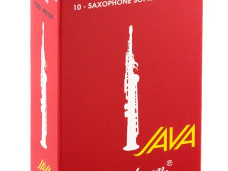 Vandoren SR3035R Soprano Sax JAVA Red Reeds Strength 3.5 (Box of 10) Discount