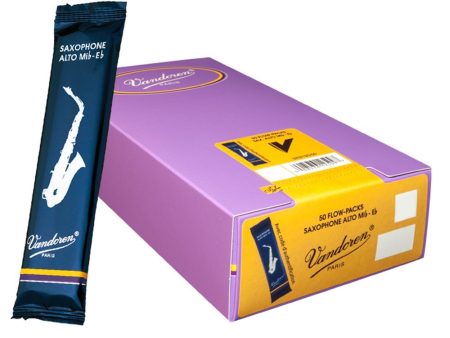 Vandoren SR2125-50 Alto Sax Traditional Reeds Strength 2.5 (Box of 50) on Sale