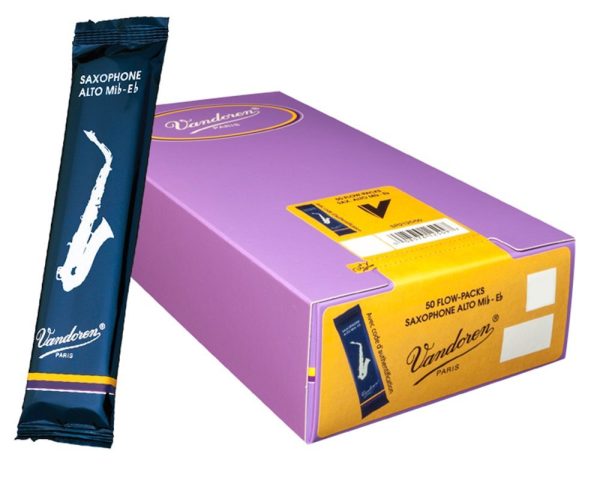 Vandoren SR2125-50 Alto Sax Traditional Reeds Strength 2.5 (Box of 50) on Sale