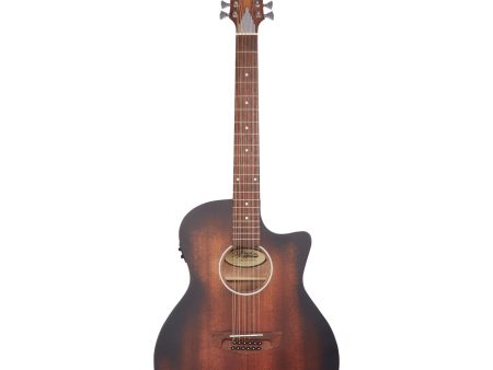 D Angelico PREMIER FULTON Series 12-String Acoustic Electric Guitar (Aged Mahogany) Online Sale