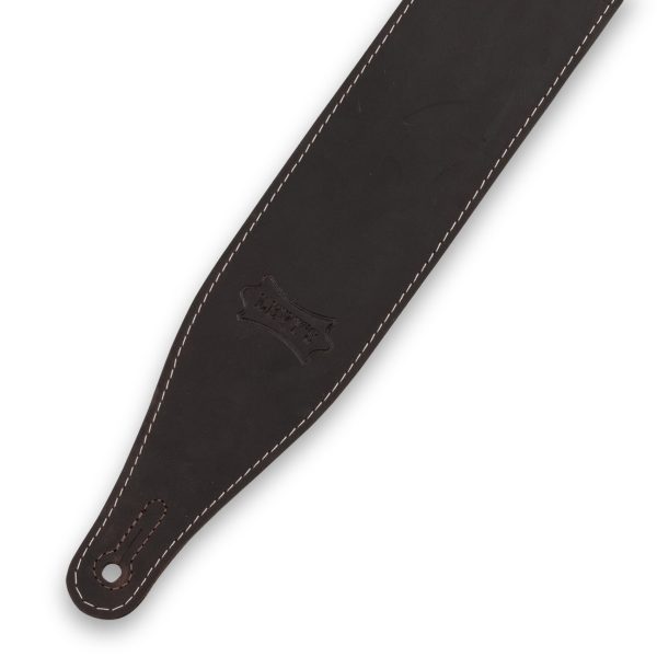 Levy s M17BAS Pull-Up Butter Leather Guitar Strap - 2.5  (Dark Brown) Sale