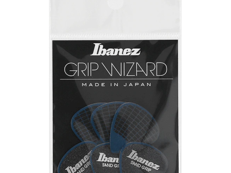 Ibanez PPA16HSGDB Grip Wizard Sand Grip Heavy Guitar Picks 6 Pack - Dark Blue Online