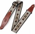 Levy s MSSN80-TAN 2  Polypropylene Jacquard Weave Guitar Strap Adjustable To 62  (Tan) Online now