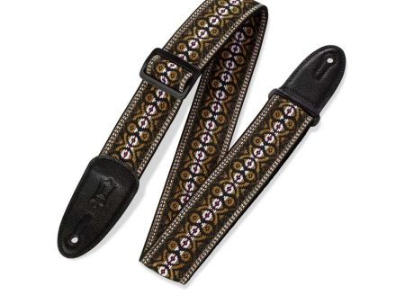 Levy’s M8HT-20 60s Hootenanny Guitar Strap - 2” (Brown) Discount