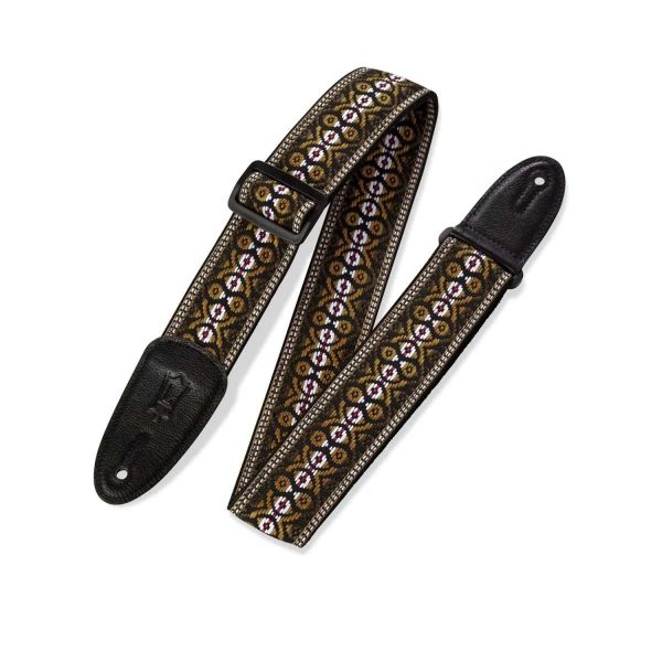 Levy’s M8HT-20 60s Hootenanny Guitar Strap - 2” (Brown) Discount