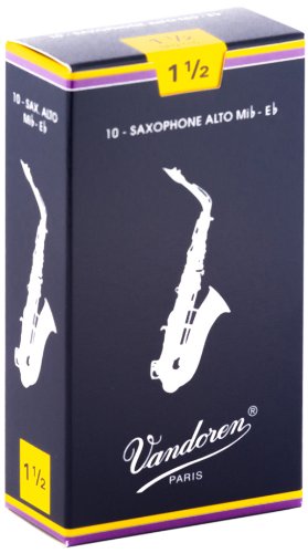 Vandoren SR2115 Alto Sax Traditional Reeds Strength 1.5 (Box of 10) For Sale