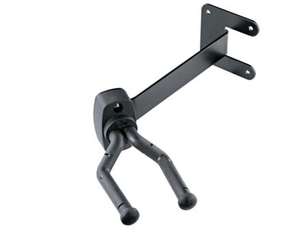 K&M 16255 Wall Mount Guitar Hook w 30° Angle (Black) Online Sale