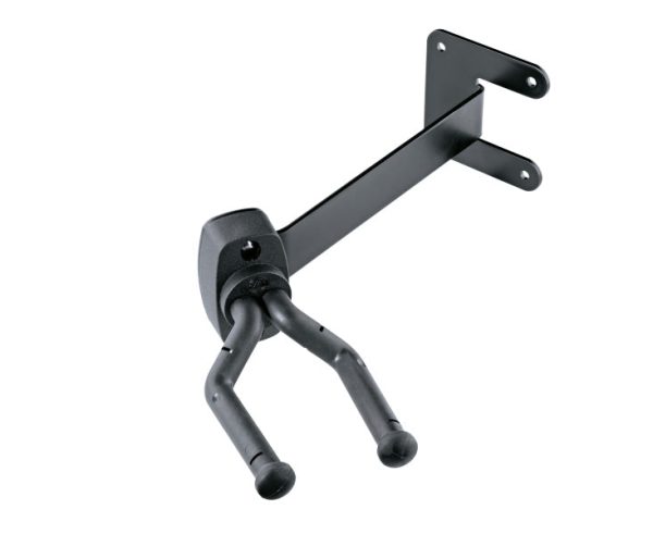 K&M 16255 Wall Mount Guitar Hook w 30° Angle (Black) Online Sale