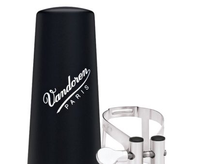 Vandoren LC51PP M O Ligature and Plastic Cap for Bb Clarinet (Pewter Finish) Hot on Sale