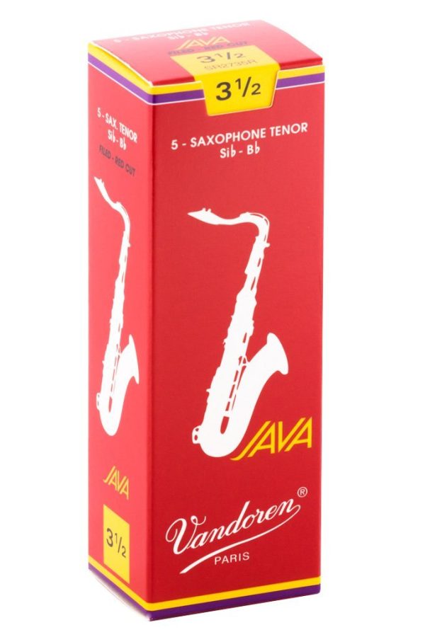 Vandoren SR2735R Tenor Sax JAVA Red Reeds Strength 3.5 (Box of 5) Discount