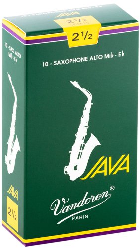 Vandoren SR2625 Alto Sax JAVA Reeds Strength 2.5 (Box of 10) For Discount