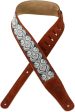 Levy s MSJ26 Suede Guitar Strap - 2.5  (Rust) Online Hot Sale