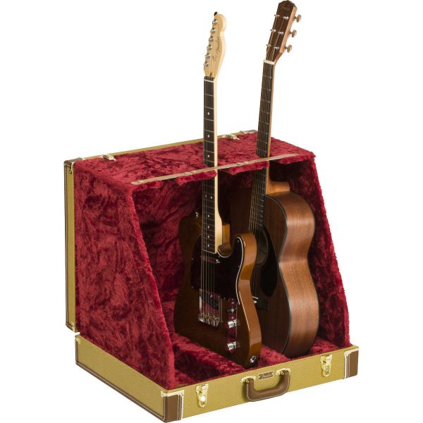 Fender Classic Series 3 Guitar Case Stand (Tweed) Hot on Sale