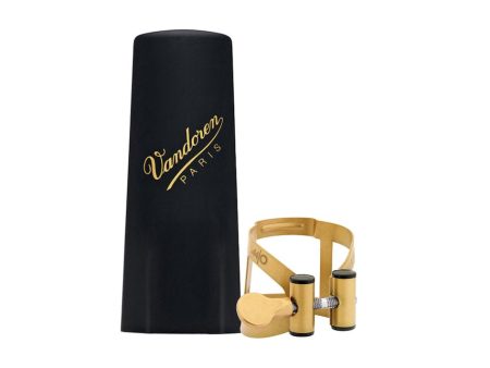 Vandoren LC56AP M O Ligature And Plastic Cap For Soprano Saxophone (Aged Gold Finish) Sale