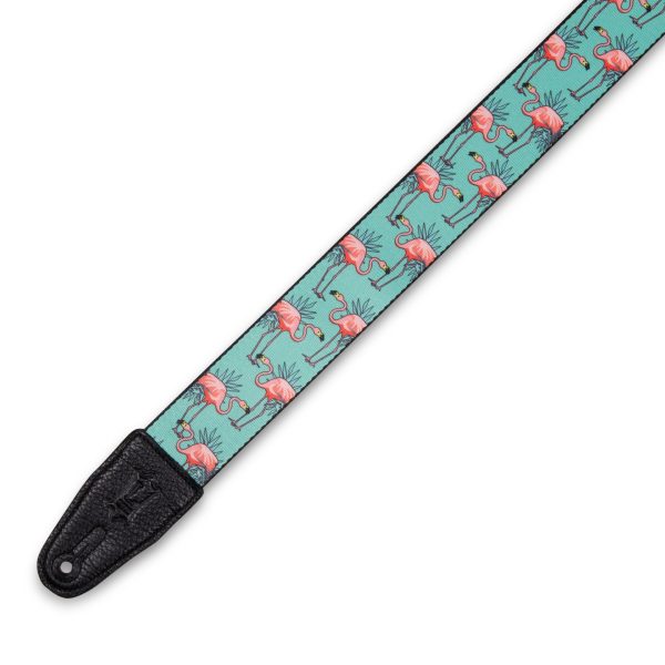 Levy s MPD2-121 Polyester Guitar Strap - 2  (Flamingos) on Sale