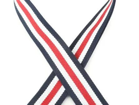 Levy s MSSC8 Cotton Guitar Strap - 2  (Red White Blue) Online Hot Sale