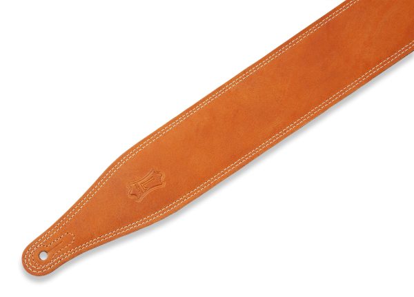 Levy s M17BDS Butter Double Stitch Guitar Strap - 2.5  (Tan) Discount