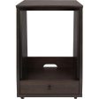 Gator Frameworks GFW-ELITESTUDIORK12-BRN Elite Furniture Series 12U Angled Studio Rack with Locking Casters (Dark Walnut Brown) Cheap