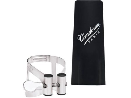 Vandoren LC54PP Bass Clarinet Ligature And Plastic Cap (Pewter) For Discount