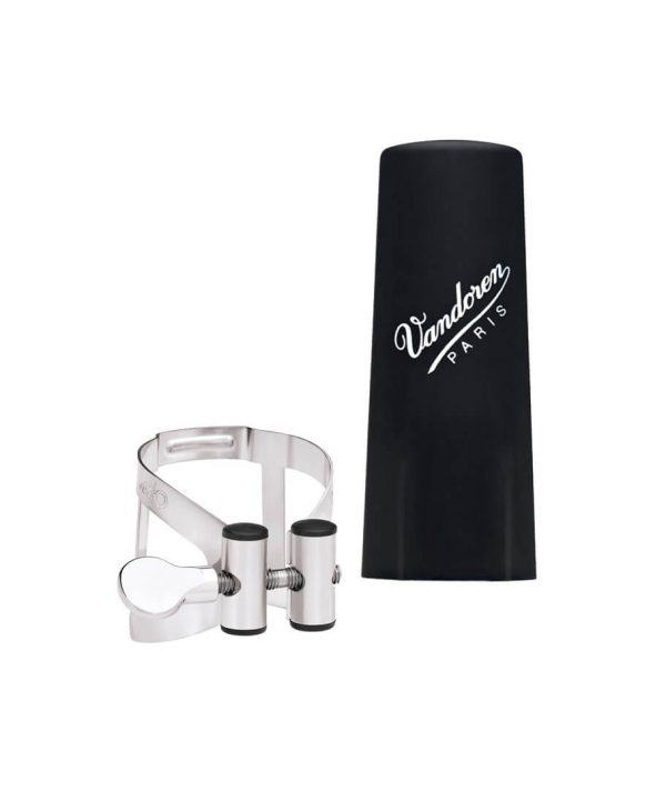 Vandoren LC54PP Bass Clarinet Ligature And Plastic Cap (Pewter) For Discount