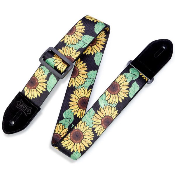 Levy s MP2-009 Print Series Guitar Strap - 2  (Sunflower) Online