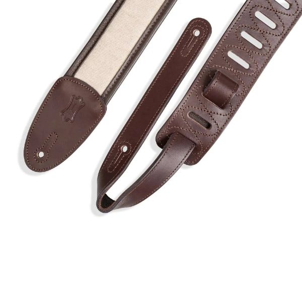 Levy’s MHG2 Guitar Strap Deluxe Series - 2.5  (Dark Brown) For Sale