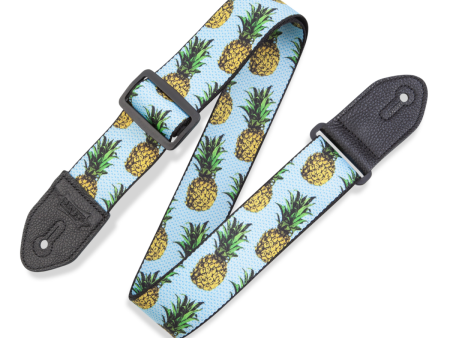 Levy’s MP2FS-001 Print Series Guitar Strap - 2  (Fruit Salad Pineapple) Supply