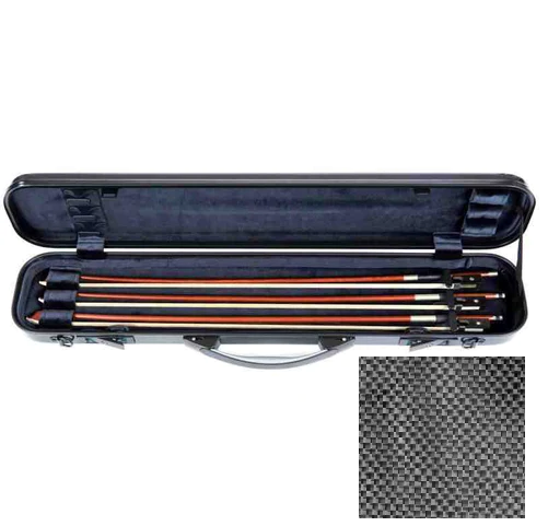 Bam 7002XLSC Hightech 4 Bows Case For Double Bass (Silver Carbon) Online now