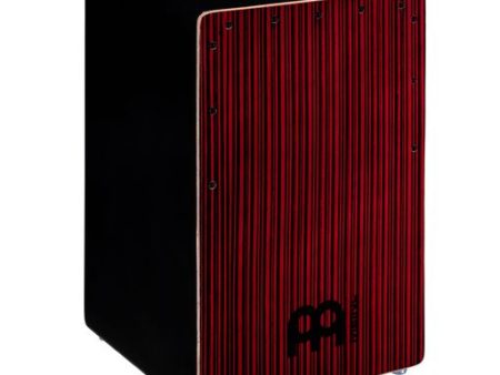 Meinl JBBCCS Jumbo Backbeat Bass Cajon (Crimson Stripe) Online Hot Sale